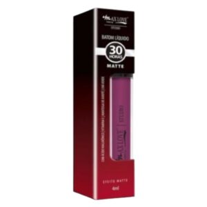 Max Love - Batom Líquido Matte 30 Horas 4ml Acabamento Fosco Cor 611