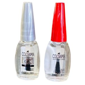 Kit Esmalte Colorama Top Coat Gel E Oleo Secante