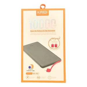 Carregador Portátil Powerbank Kaidi 951 Preto