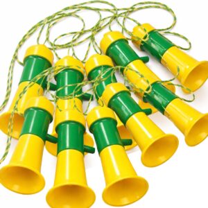 Kit 10 Cornetas Torcida Brasil Verde Amarela Copa