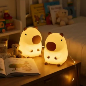 Luminária Criativa Abajur Capivara Touch Usb Mesa Decoração