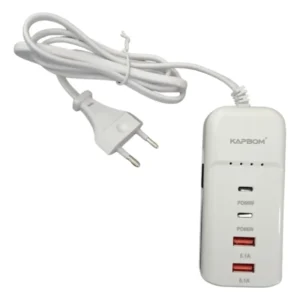 Carregador Tipo C 2 Usb + 2 Usb-C Kapbom 7156