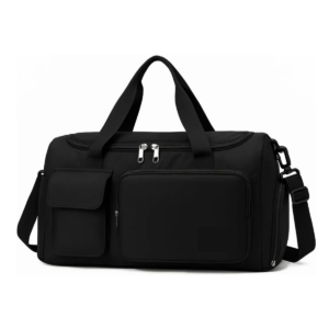 Bolsa Preta Impermeavel Academia Esportiva Viagem Com Porta Tênis
