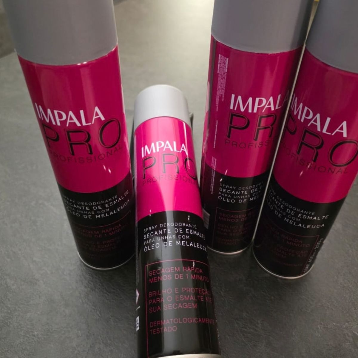 Spray Secante Esmalte Impala Pro Oleo De Melaleuca 400ml - Imagem 4